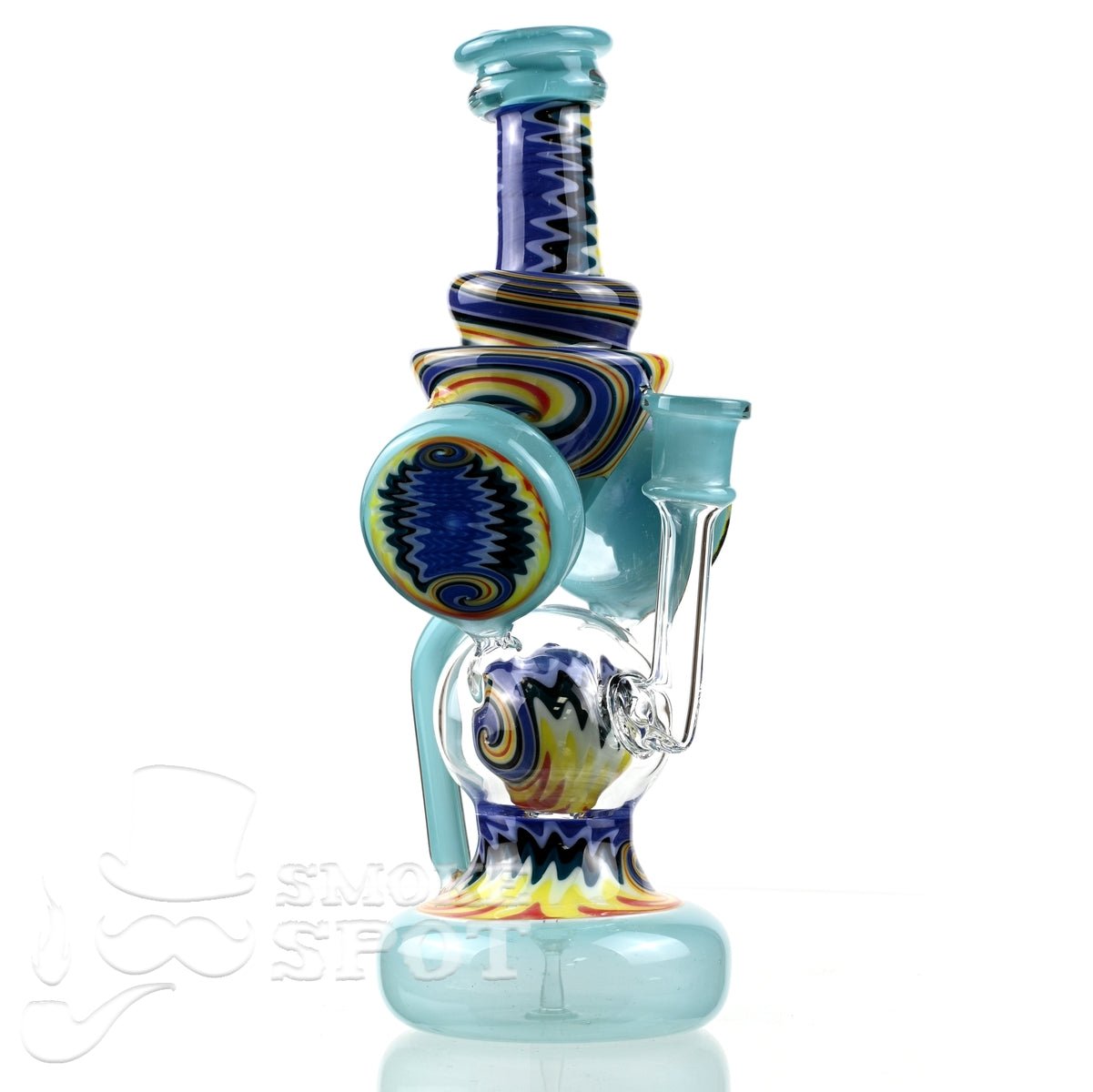 Clarkie Clark Glass Shogun Floating Ball Full line work / full color 2 - Smoke Spot Smoke Shop