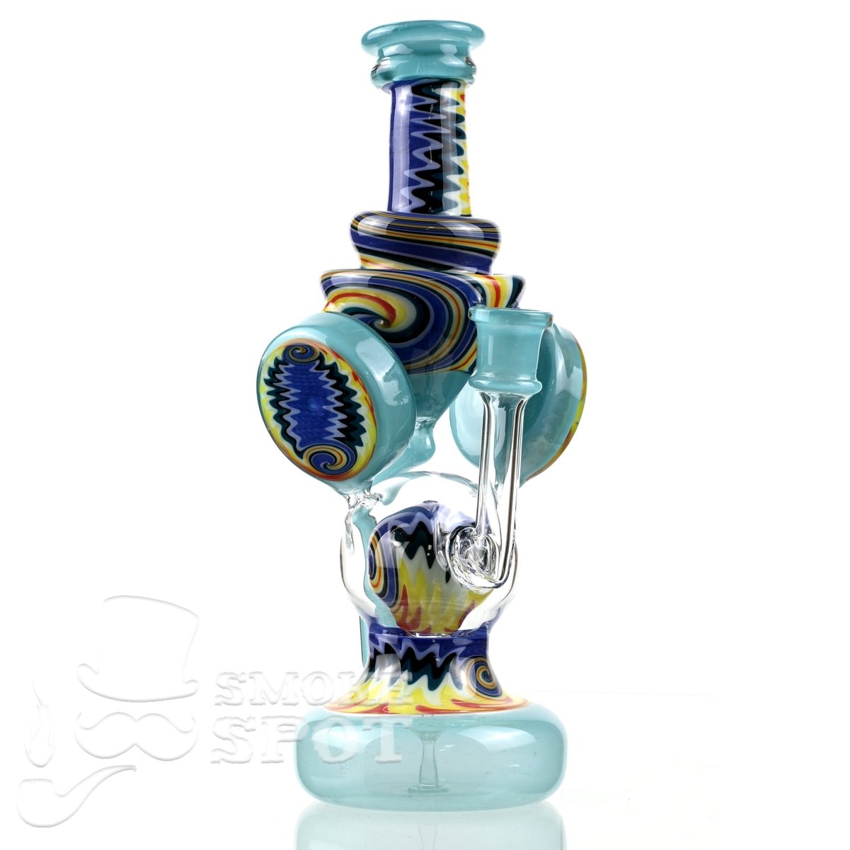 Clarkie Clark Glass Shogun Floating Ball Full line work / full color 2 - Smoke Spot Smoke Shop