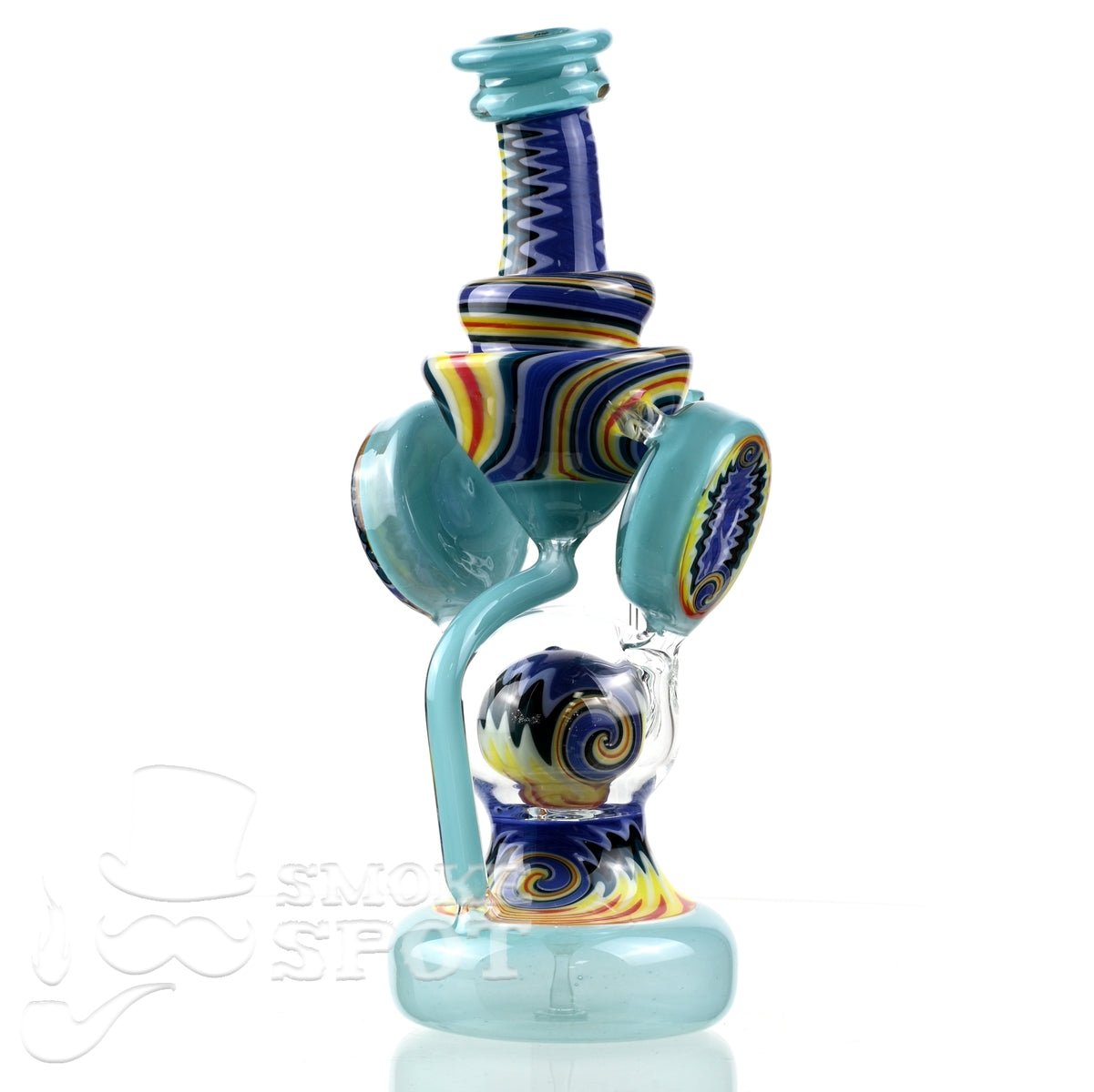 Clarkie Clark Glass Shogun Floating Ball Full line work / full color 2 - Smoke Spot Smoke Shop