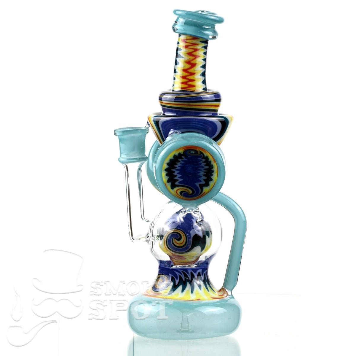 Clarkie Clark Glass Shogun Floating Ball Full line work / full color 2 - Smoke Spot Smoke Shop
