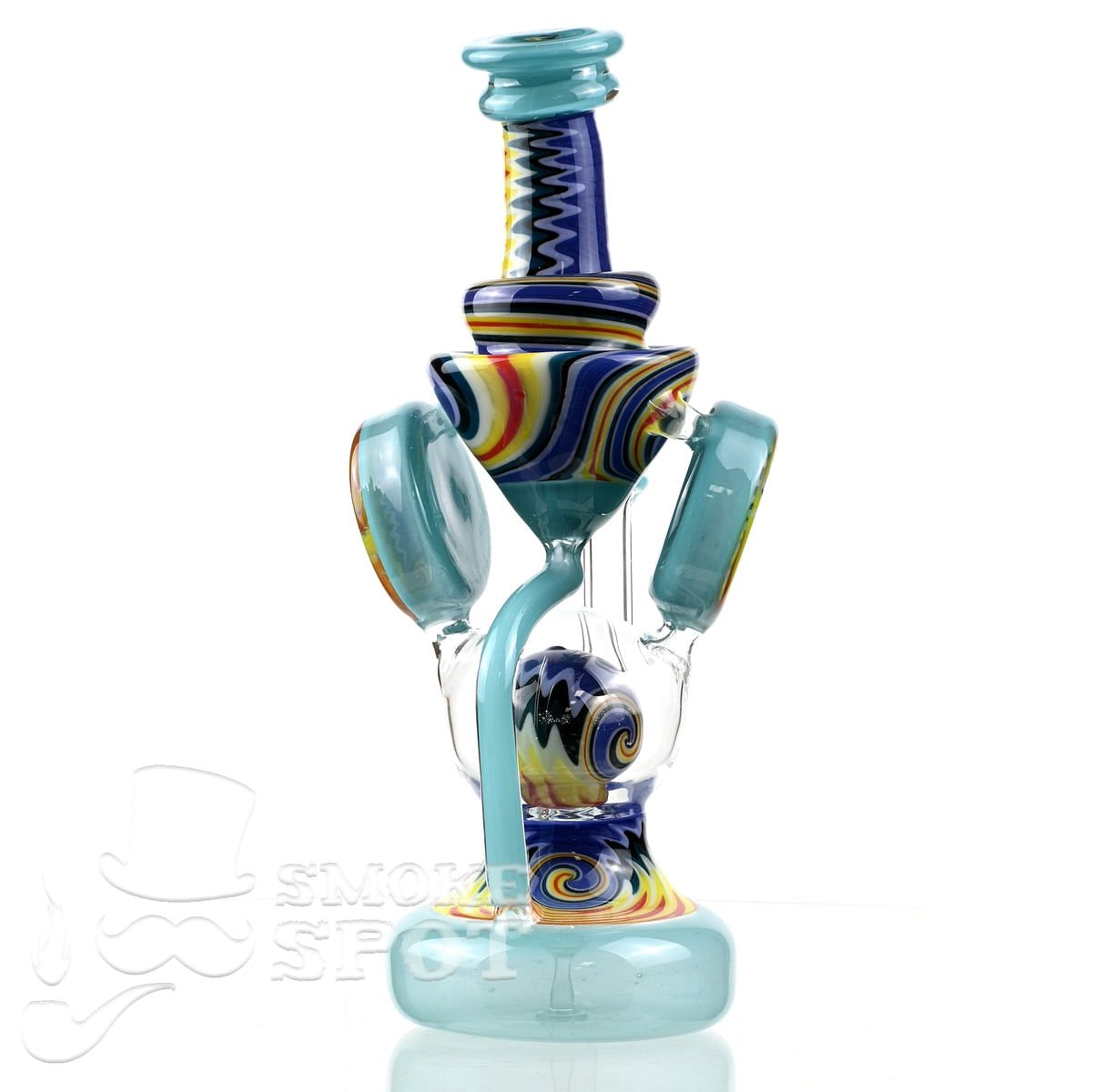 Clarkie Clark Glass Shogun Floating Ball Full line work / full color 2 - Smoke Spot Smoke Shop