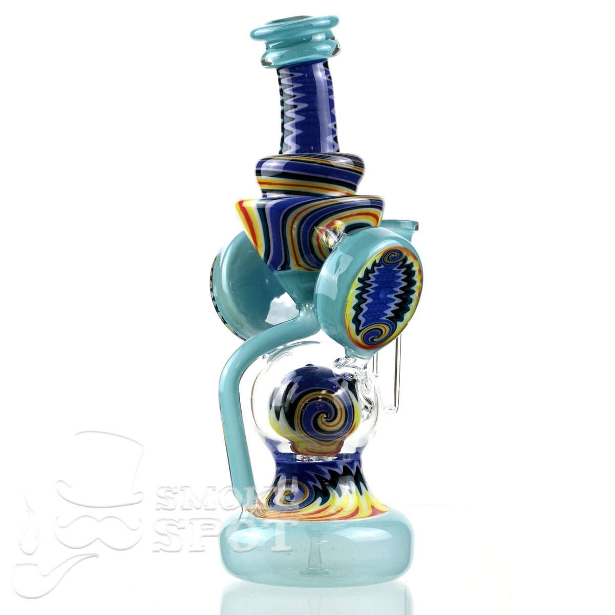 Clarkie Clark Glass Shogun Floating Ball Full line work / full color 2 - Smoke Spot Smoke Shop