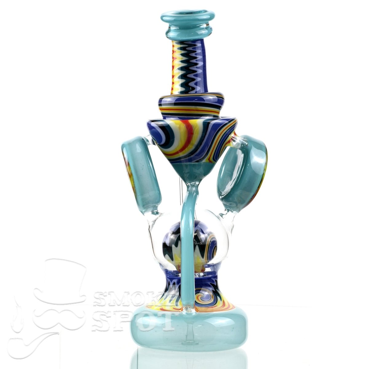 Clarkie Clark Glass Shogun Floating Ball Full line work / full color 2 - Smoke Spot Smoke Shop