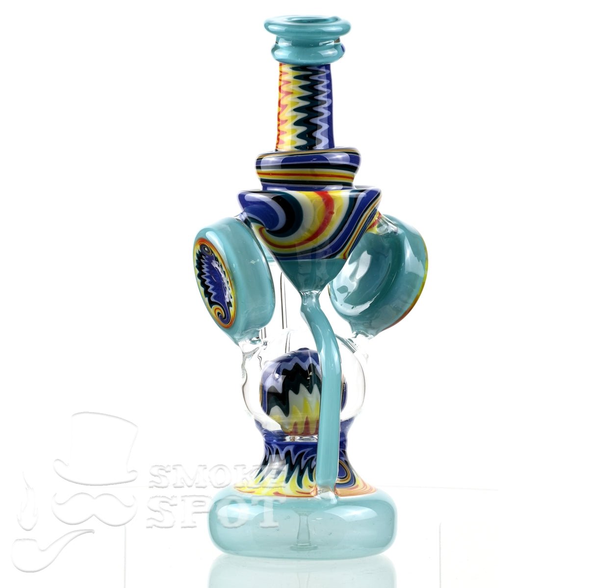 Clarkie Clark Glass Shogun Floating Ball Full line work / full color 2 - Smoke Spot Smoke Shop