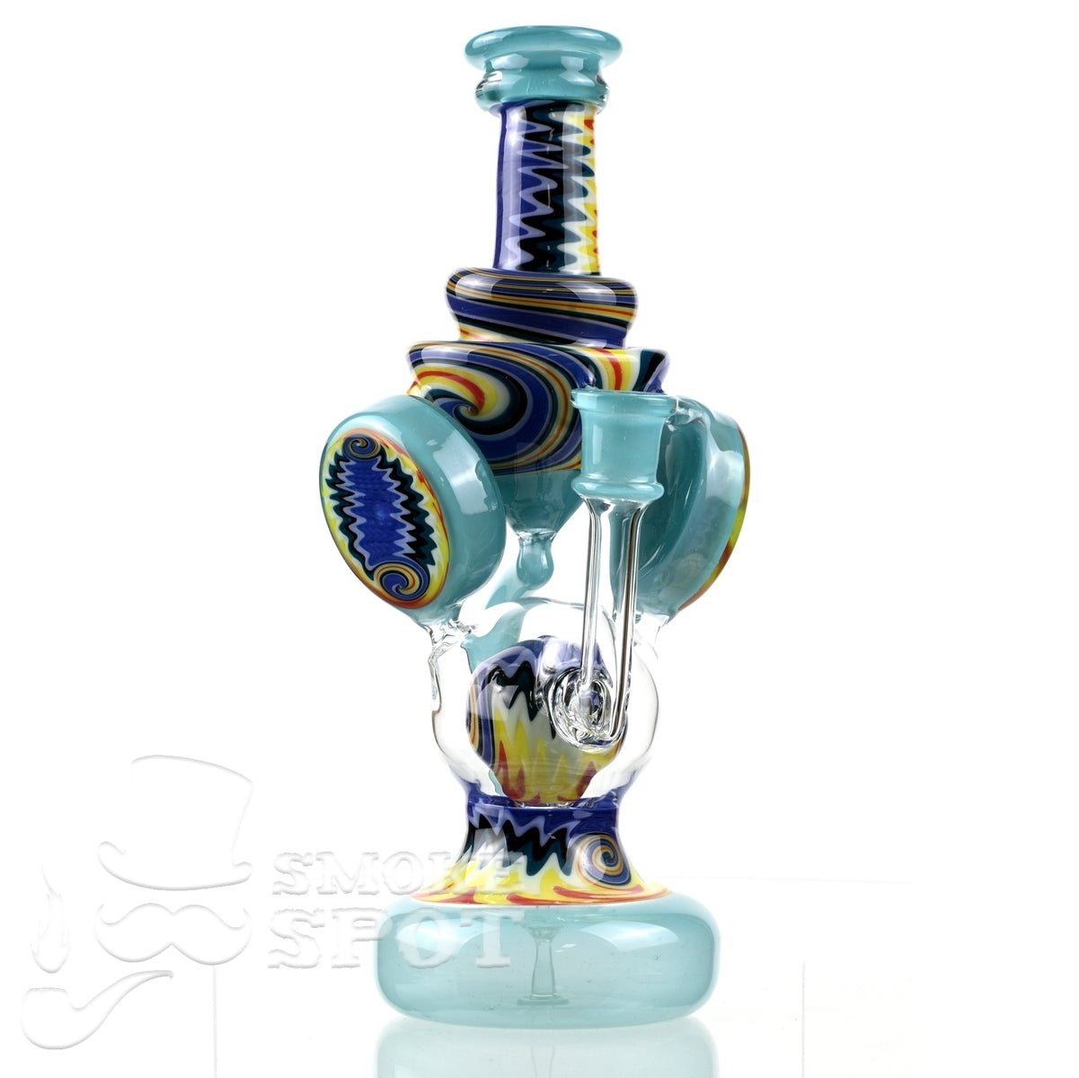 Clarkie Clark Glass Shogun Floating Ball Full line work / full color 2 - Smoke Spot Smoke Shop