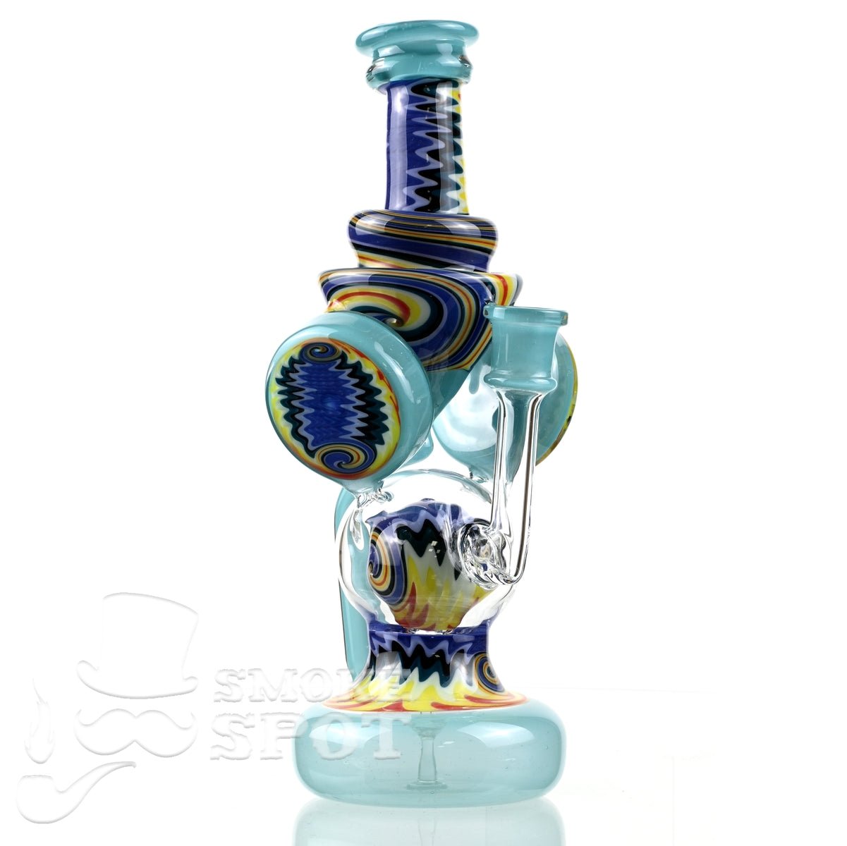 Clarkie Clark Glass Shogun Floating Ball Full line work / full color 2 - Smoke Spot Smoke Shop