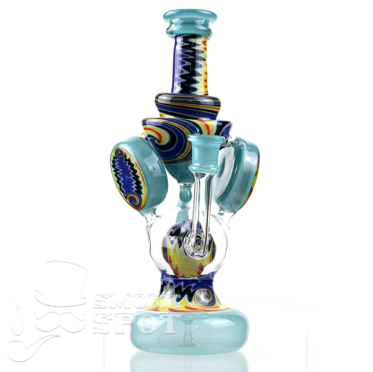 Clarkie Clark Glass Shogun Floating Ball Full line work / full color 2 - Smoke Spot Smoke Shop