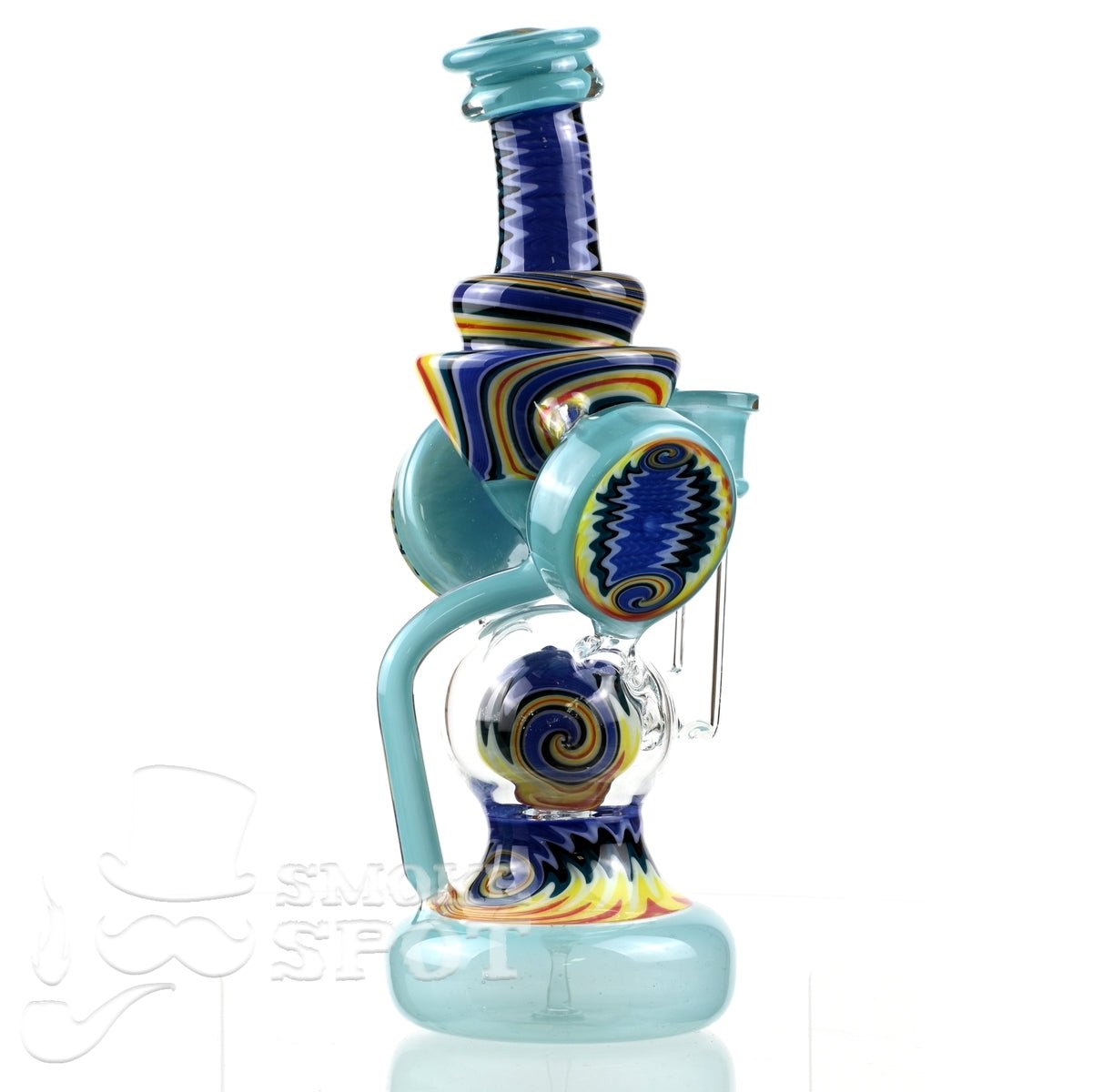 Clarkie Clark Glass Shogun Floating Ball Full line work / full color 2 - Smoke Spot Smoke Shop
