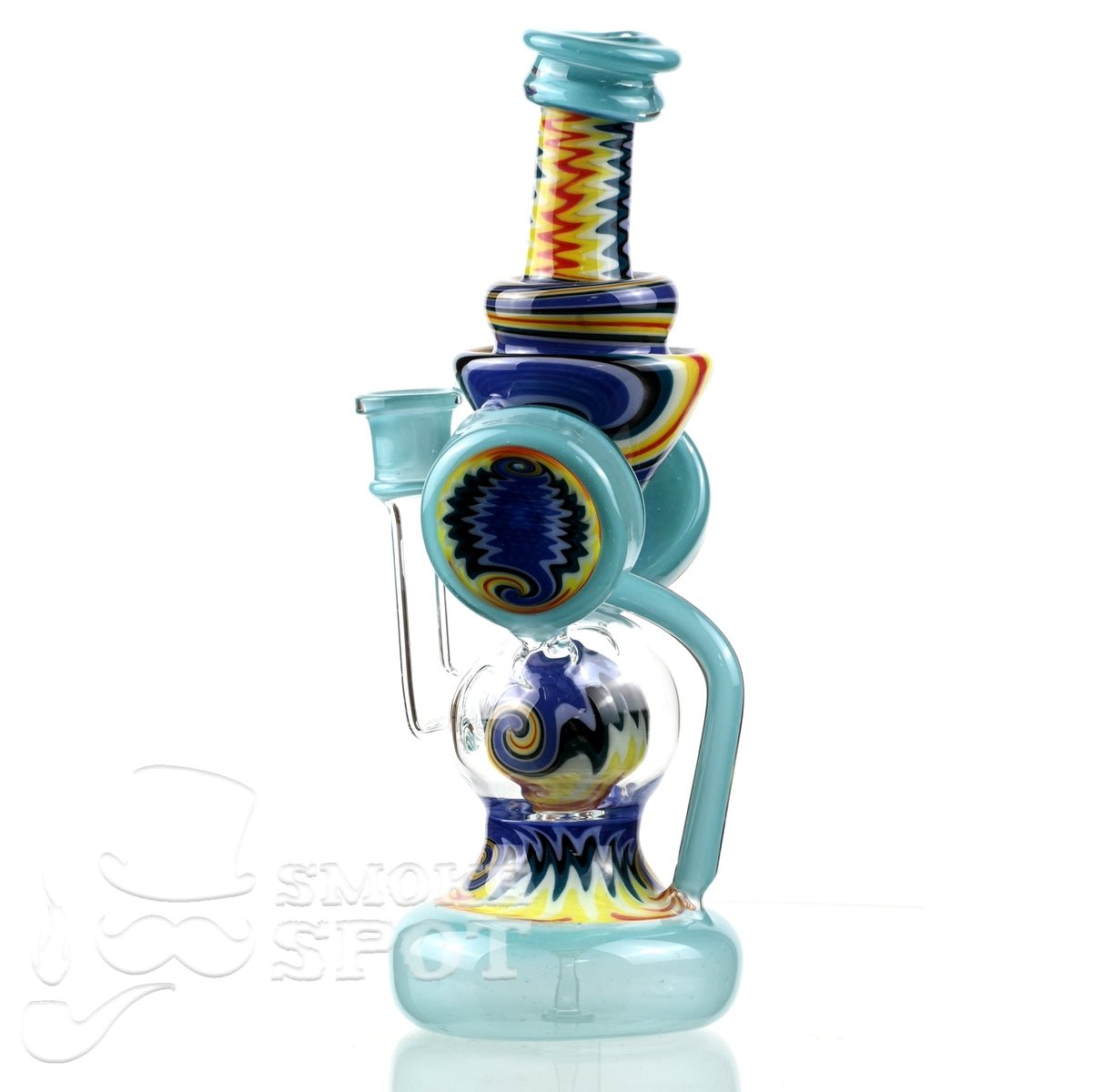 Clarkie Clark Glass Shogun Floating Ball Full line work / full color 2 - Smoke Spot Smoke Shop