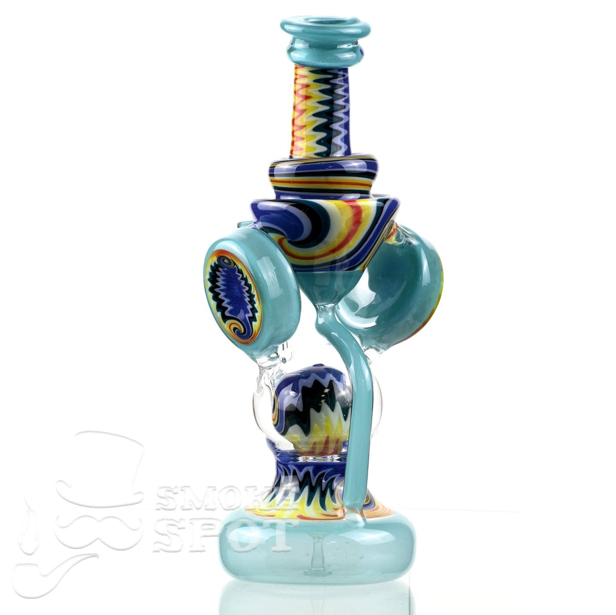 Clarkie Clark Glass Shogun Floating Ball Full line work / full color 2 - Smoke Spot Smoke Shop