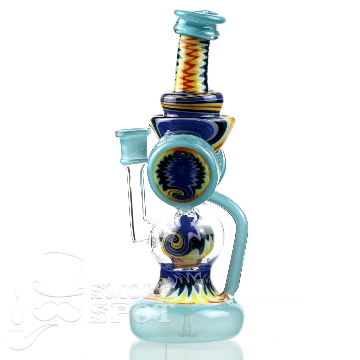 Clarkie Clark Glass Shogun Floating Ball Full line work / full color 2 - Smoke Spot Smoke Shop
