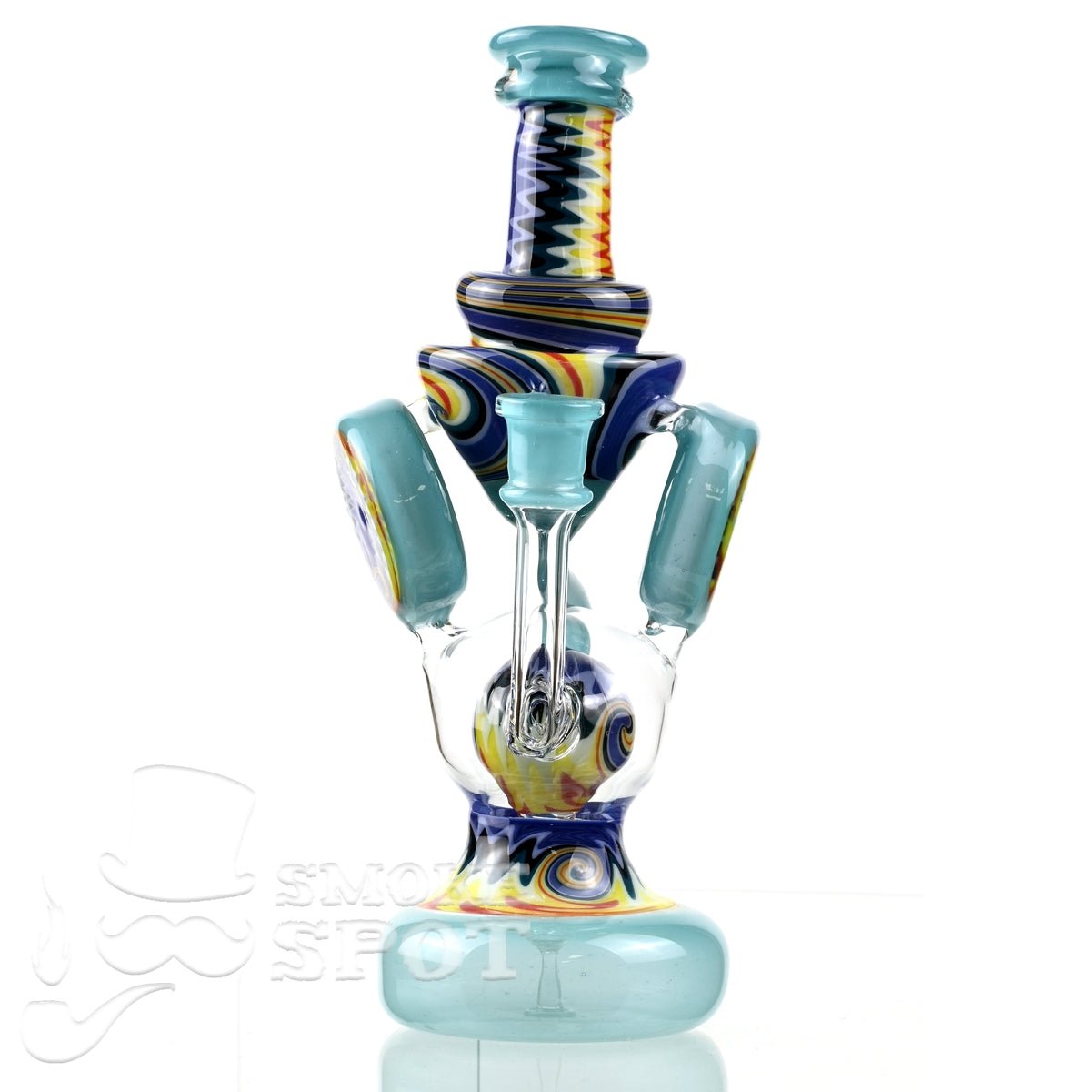 Clarkie Clark Glass Shogun Floating Ball Full line work / full color 2 - Smoke Spot Smoke Shop