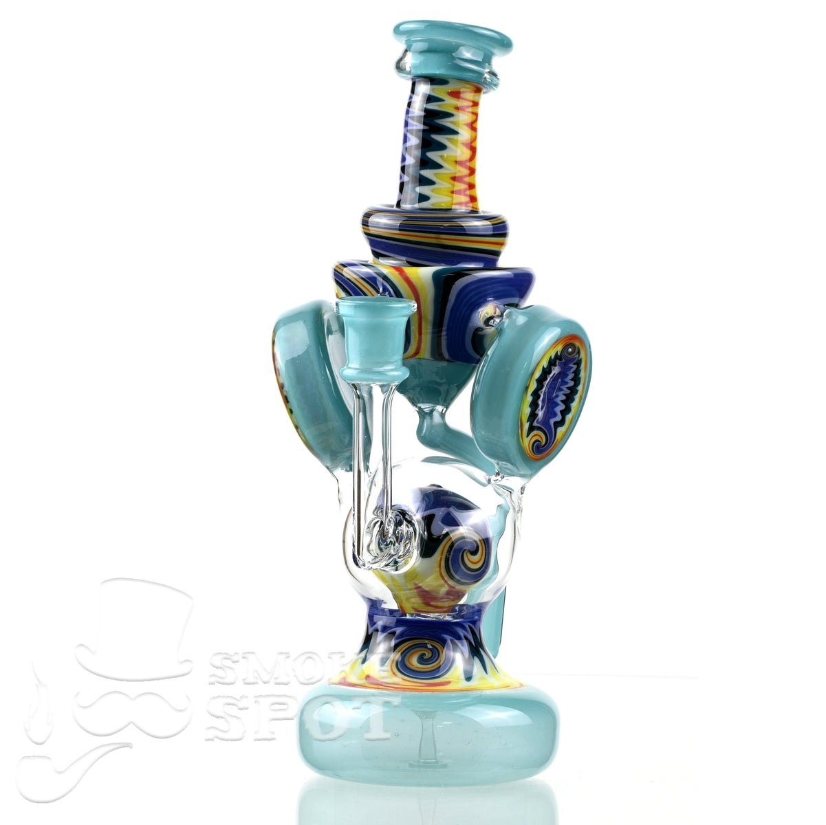 Clarkie Clark Glass Shogun Floating Ball Full line work / full color 2 - Smoke Spot Smoke Shop