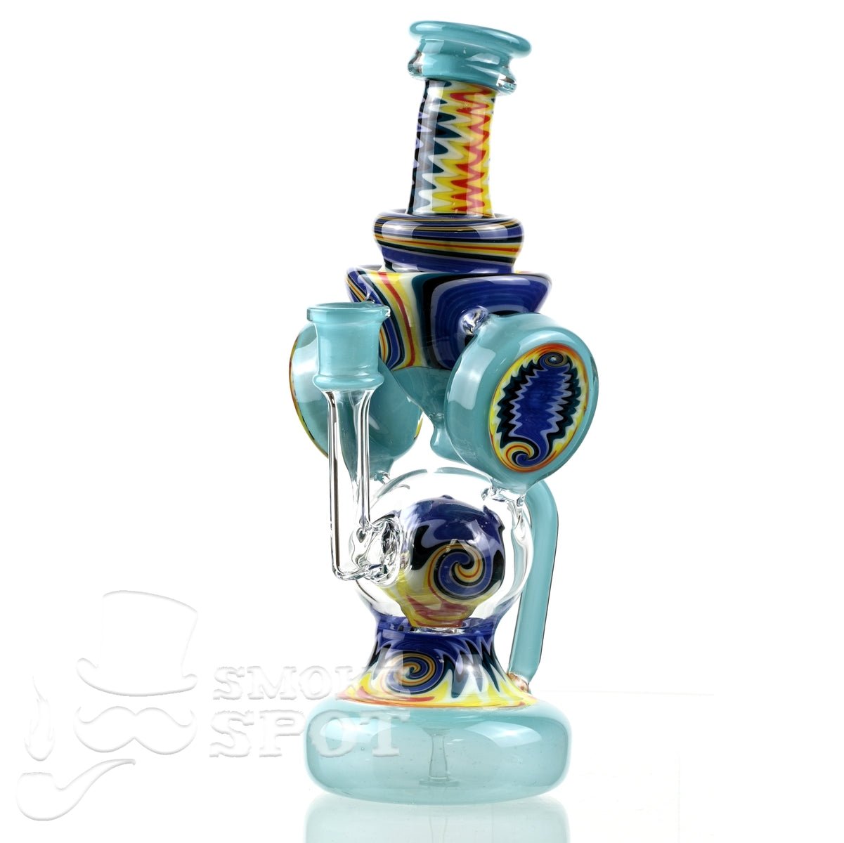 Clarkie Clark Glass Shogun Floating Ball Full line work / full color 2 - Smoke Spot Smoke Shop