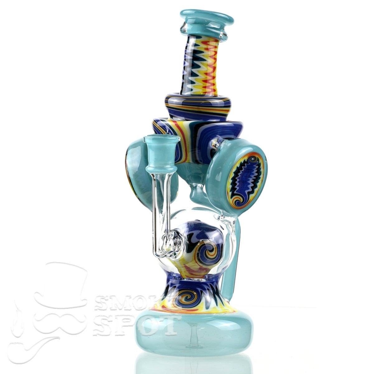 Clarkie Clark Glass Shogun Floating Ball Full line work / full color 2 - Smoke Spot Smoke Shop