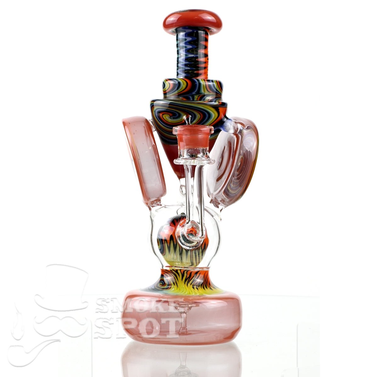 Clarkie Clark Glass Shogun Floating Ball Full line work / full color 3 - Smoke Spot Smoke Shop