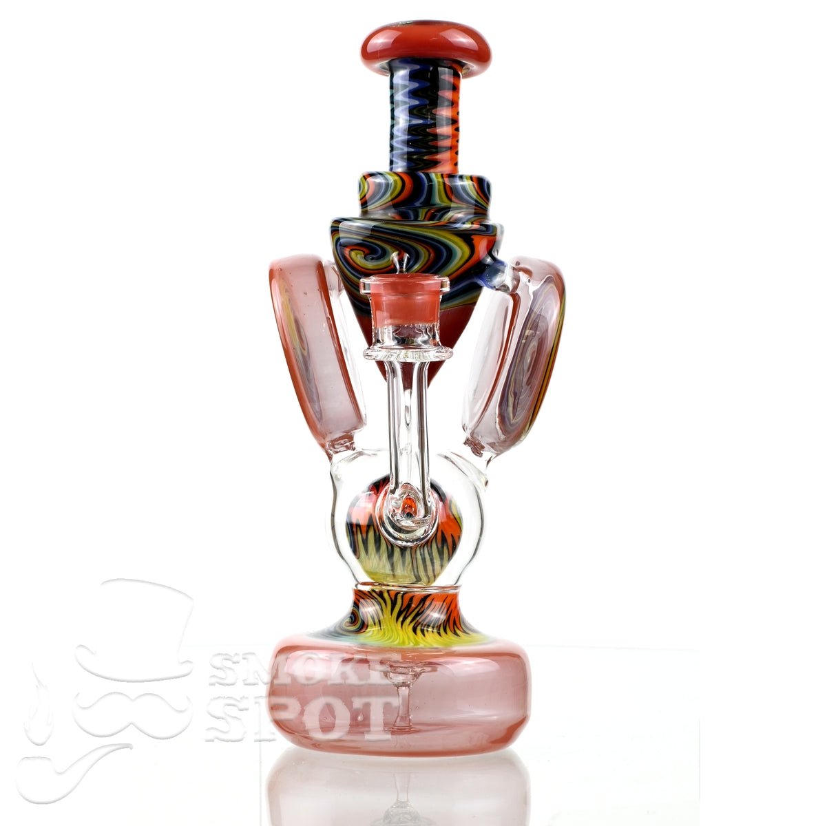 Clarkie Clark Glass Shogun Floating Ball Full line work / full color 3 - Smoke Spot Smoke Shop
