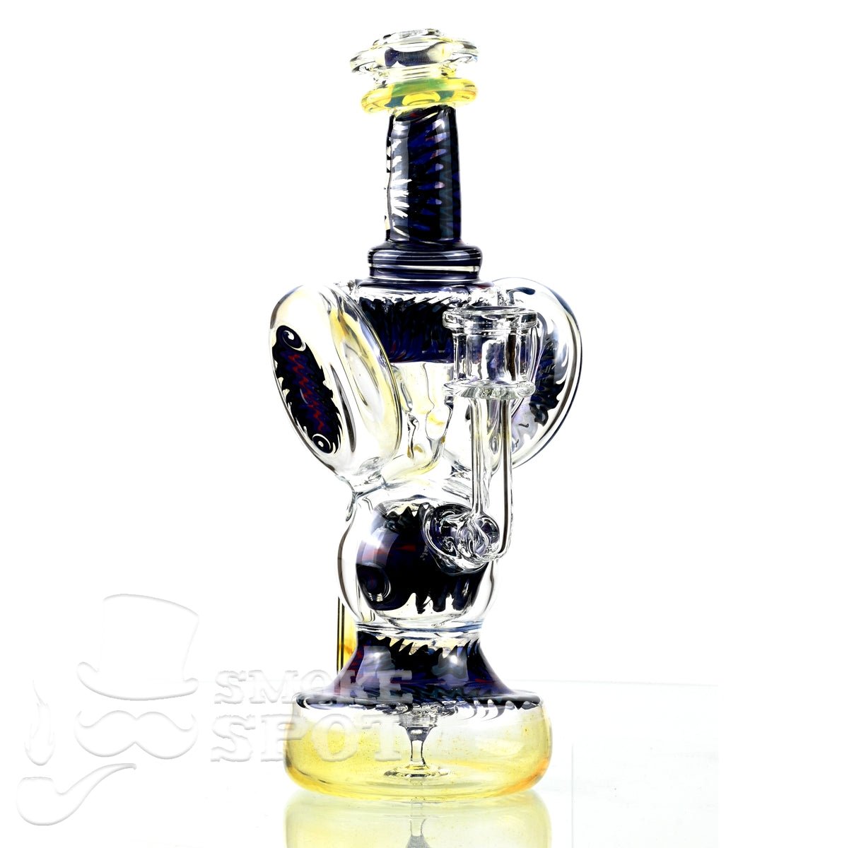 Clarkie Clark Glass Shogun Floating Ball Full line work / full color 6 - Smoke Spot Smoke Shop