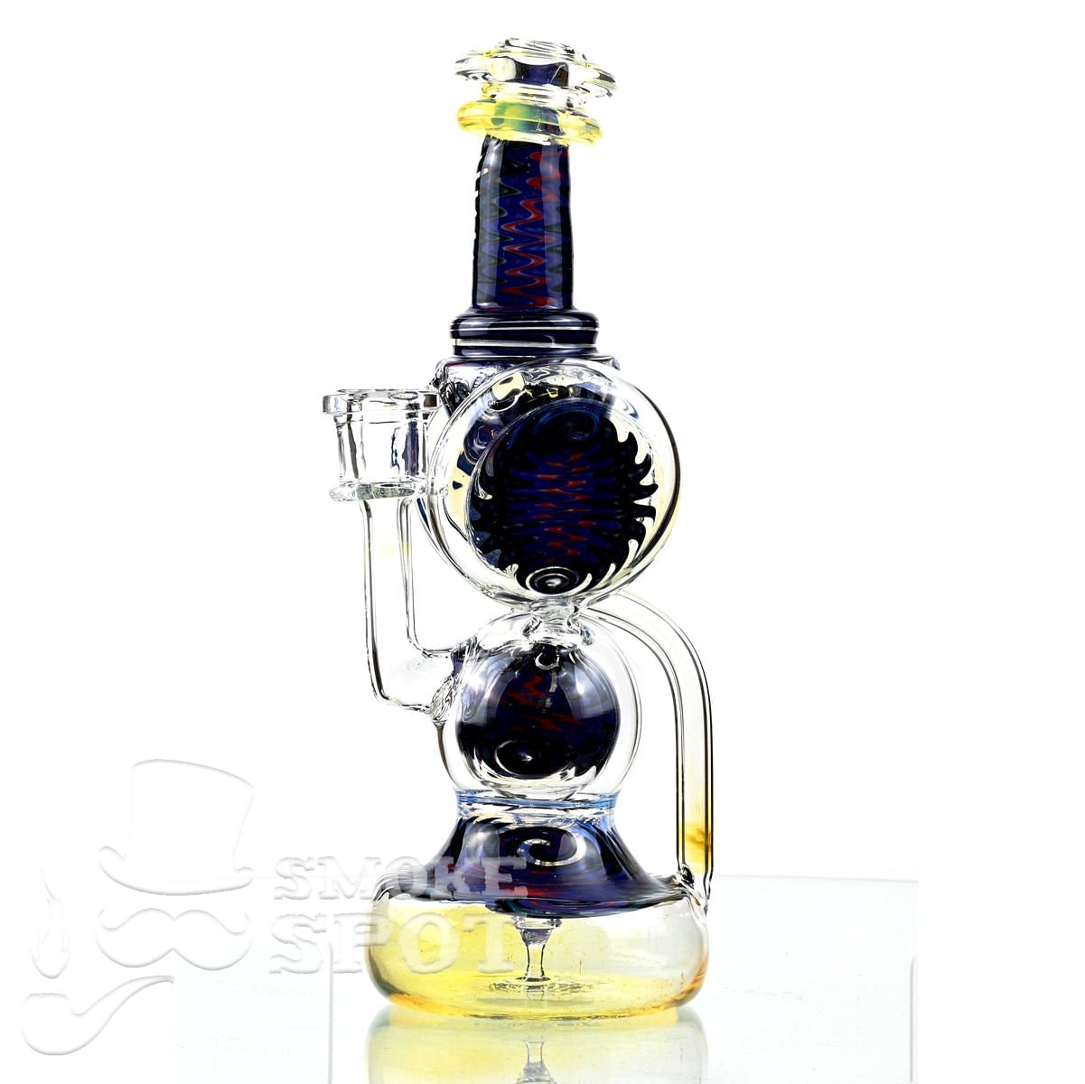Clarkie Clark Glass Shogun Floating Ball Full line work / full color 6 - Smoke Spot Smoke Shop