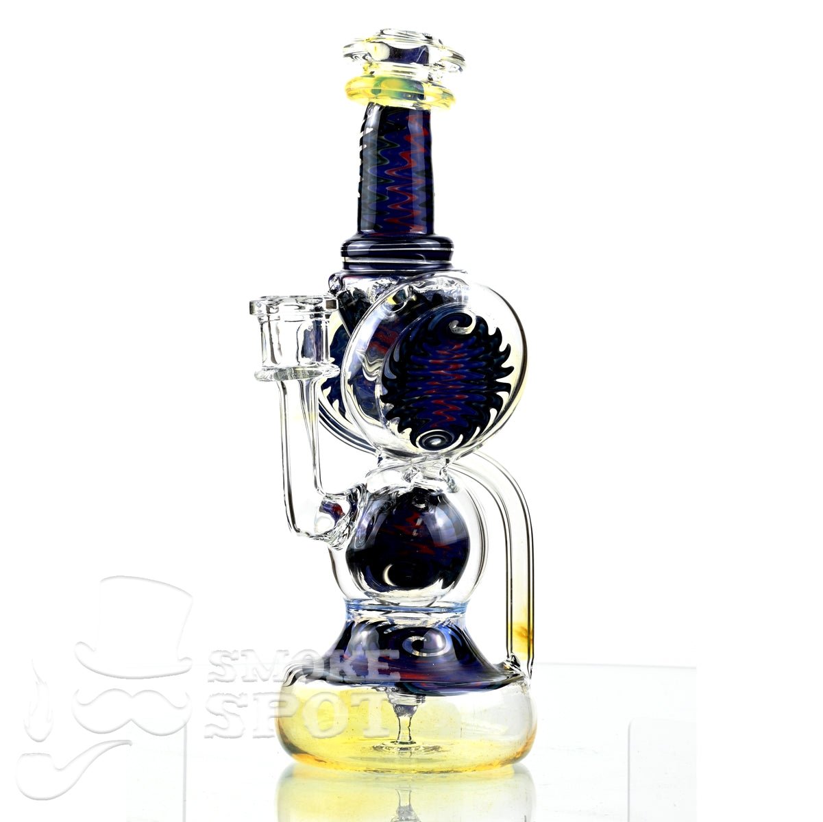 Clarkie Clark Glass Shogun Floating Ball Full line work / full color 6 - Smoke Spot Smoke Shop