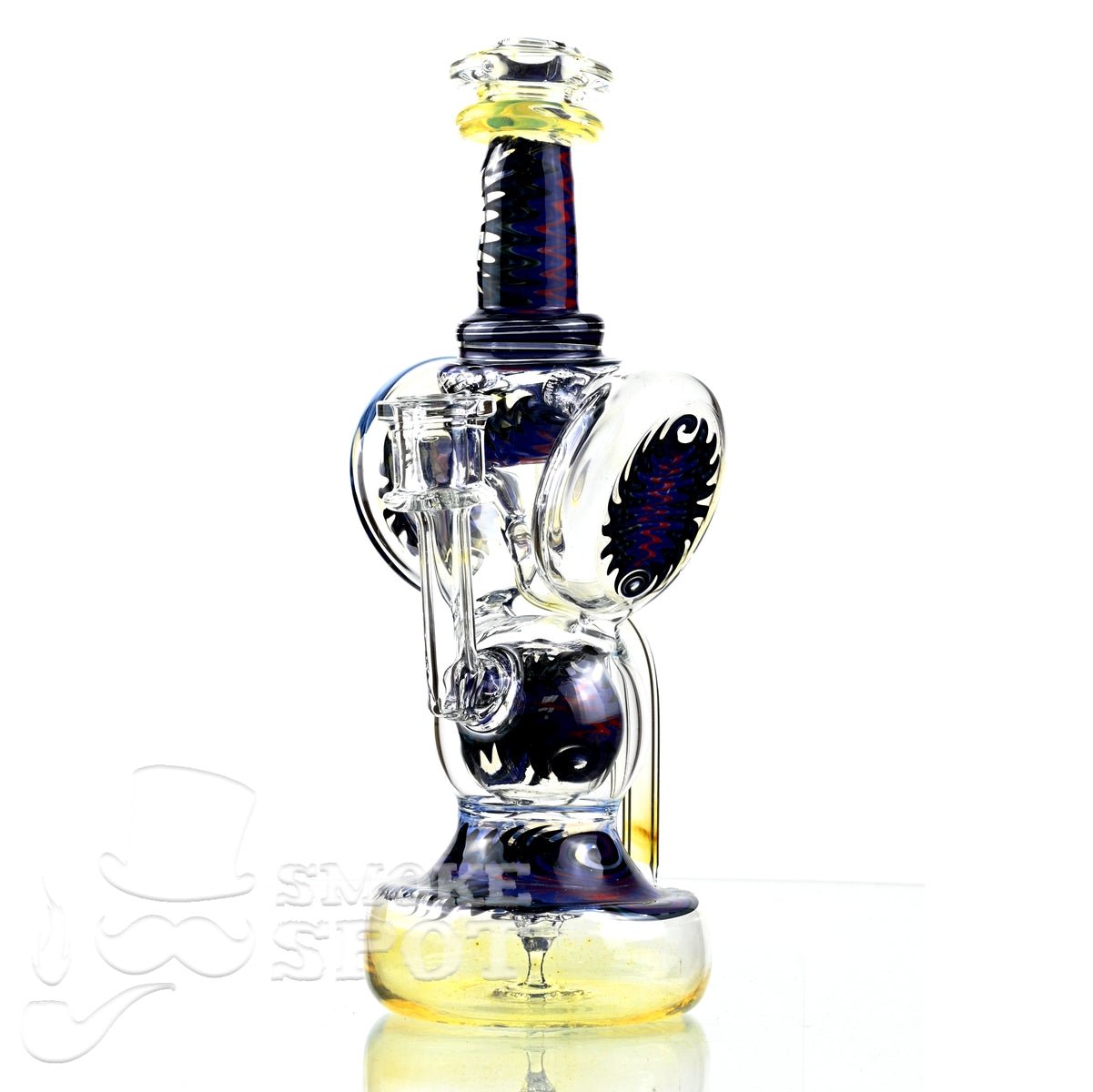 Clarkie Clark Glass Shogun Floating Ball Full line work / full color 6 - Smoke Spot Smoke Shop