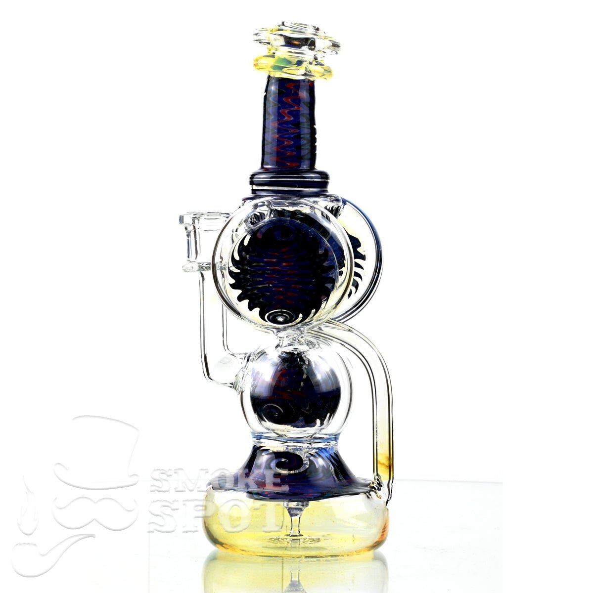 Clarkie Clark Glass Shogun Floating Ball Full line work / full color 6 - Smoke Spot Smoke Shop