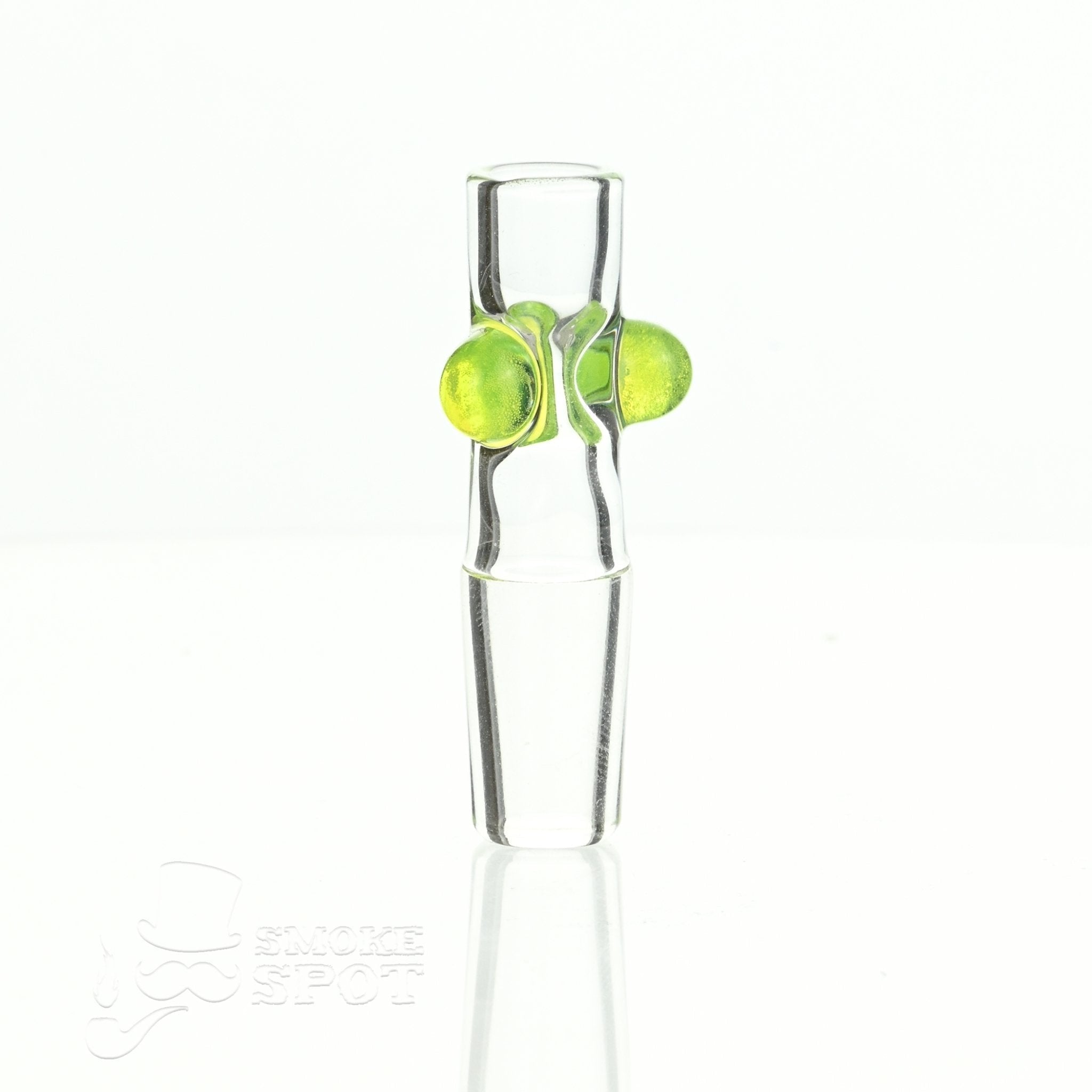 Dustin dry herb slide snapper 14mm with horn accent premium glass accessory