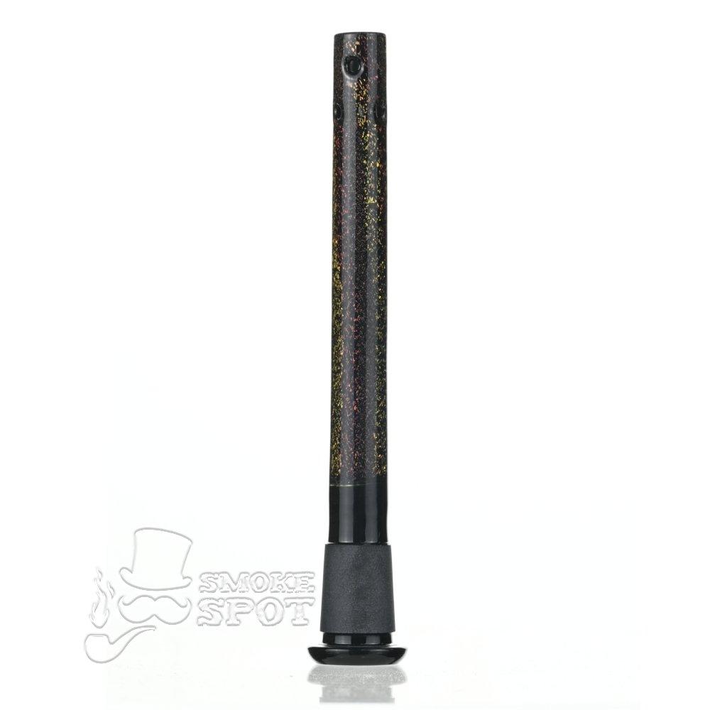 Dustin Dustorm Black Yellow & Red Dichro downstem #22 - Smoke Spot Smoke Shop