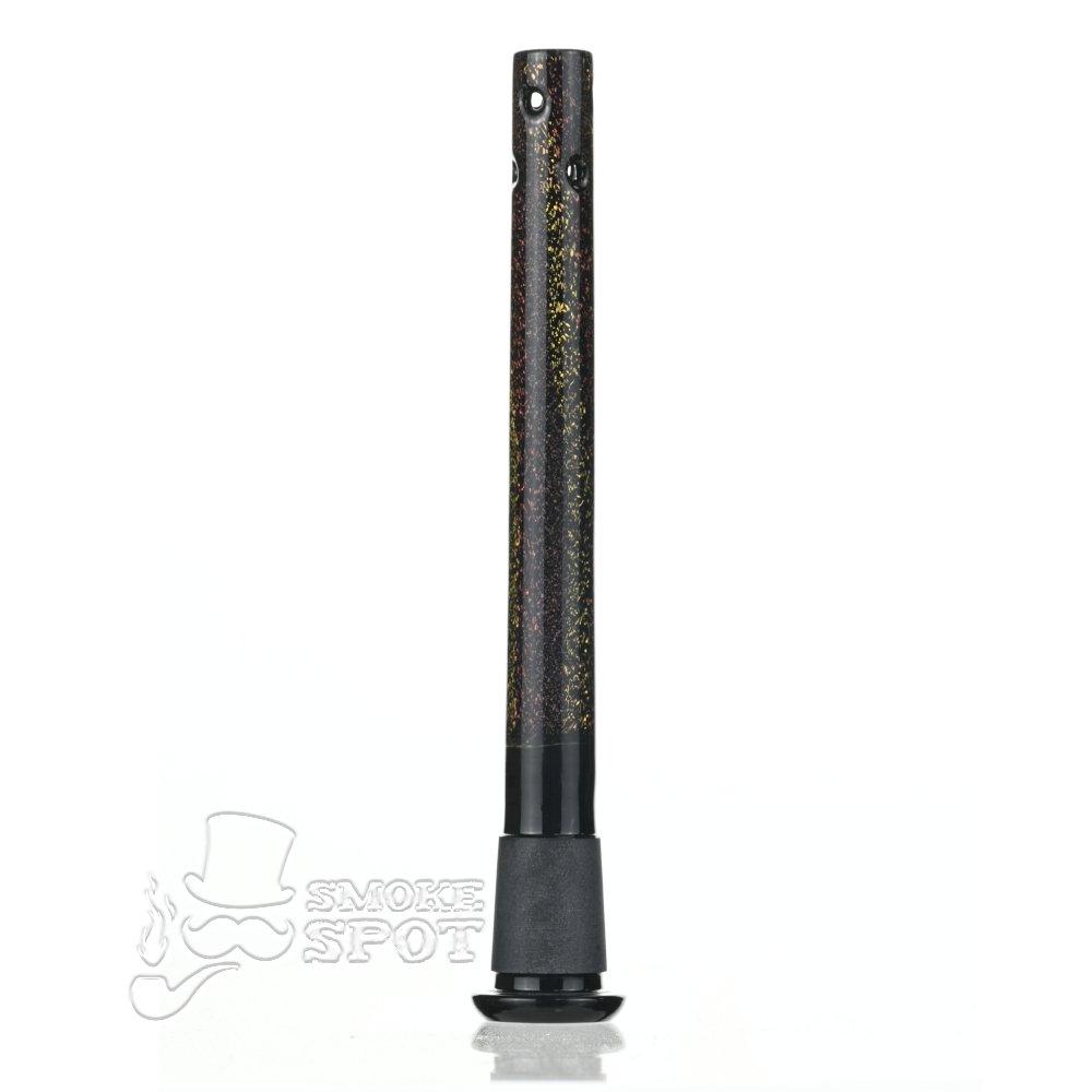 Dustin Dustorm Black Yellow & Red Dichro downstem #22 - Smoke Spot Smoke Shop