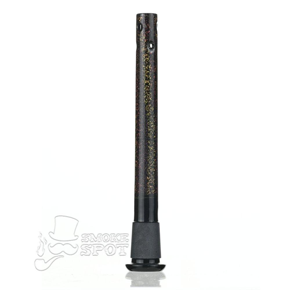 Dustin Dustorm Black Yellow & Red Dichro downstem #22 - Smoke Spot Smoke Shop