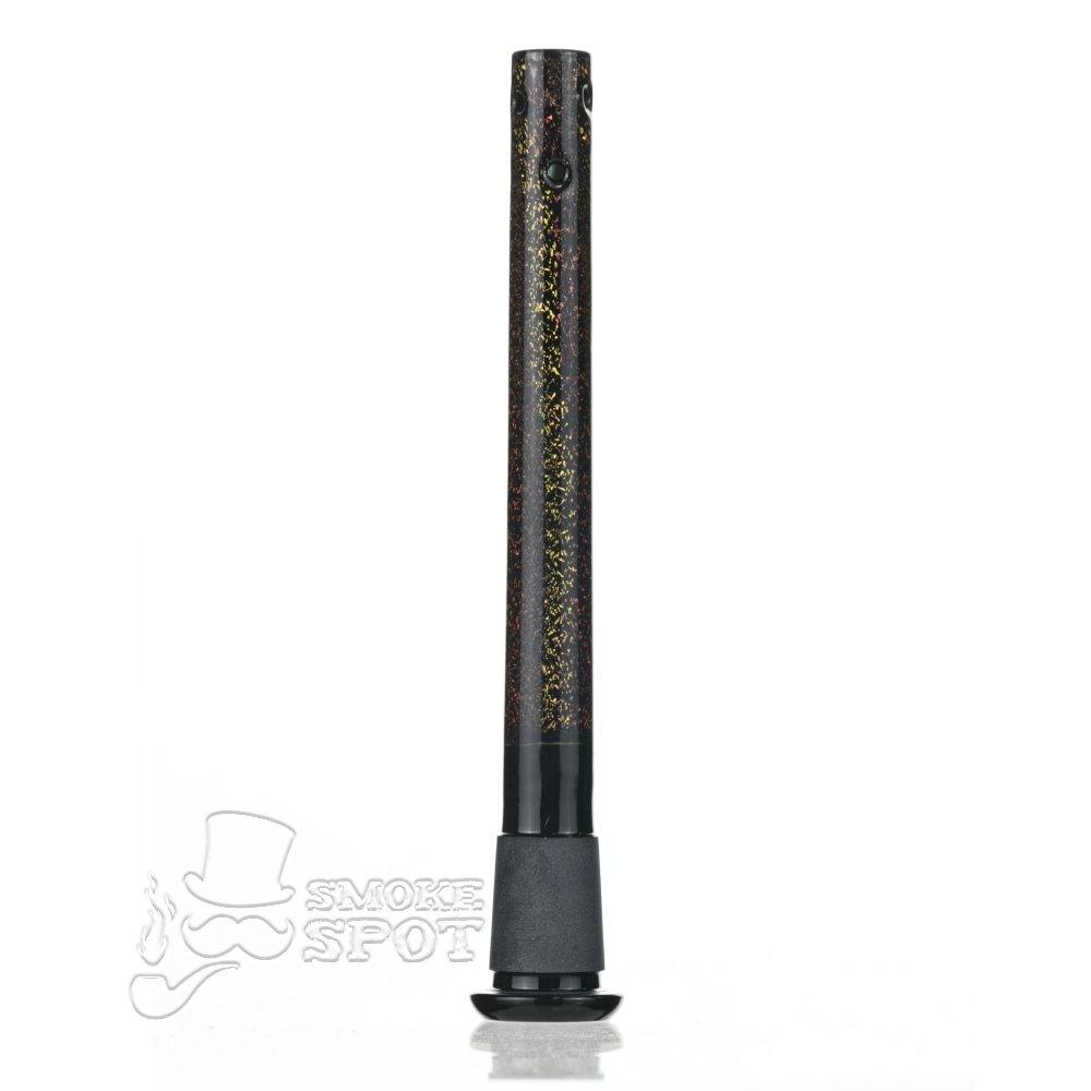 Dustin Dustorm Black Yellow & Red Dichro downstem #22 - Smoke Spot Smoke Shop