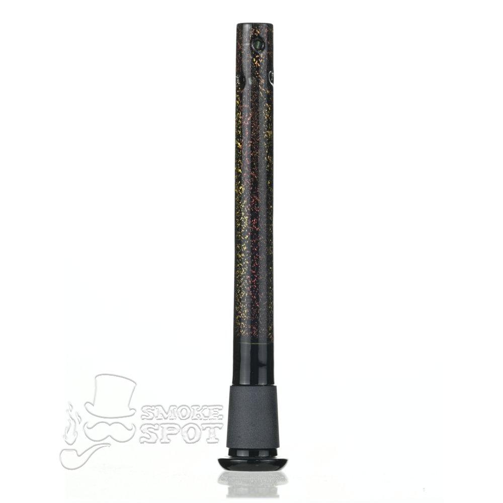 Dustin Dustorm Black Yellow & Red Dichro downstem #22 - Smoke Spot Smoke Shop