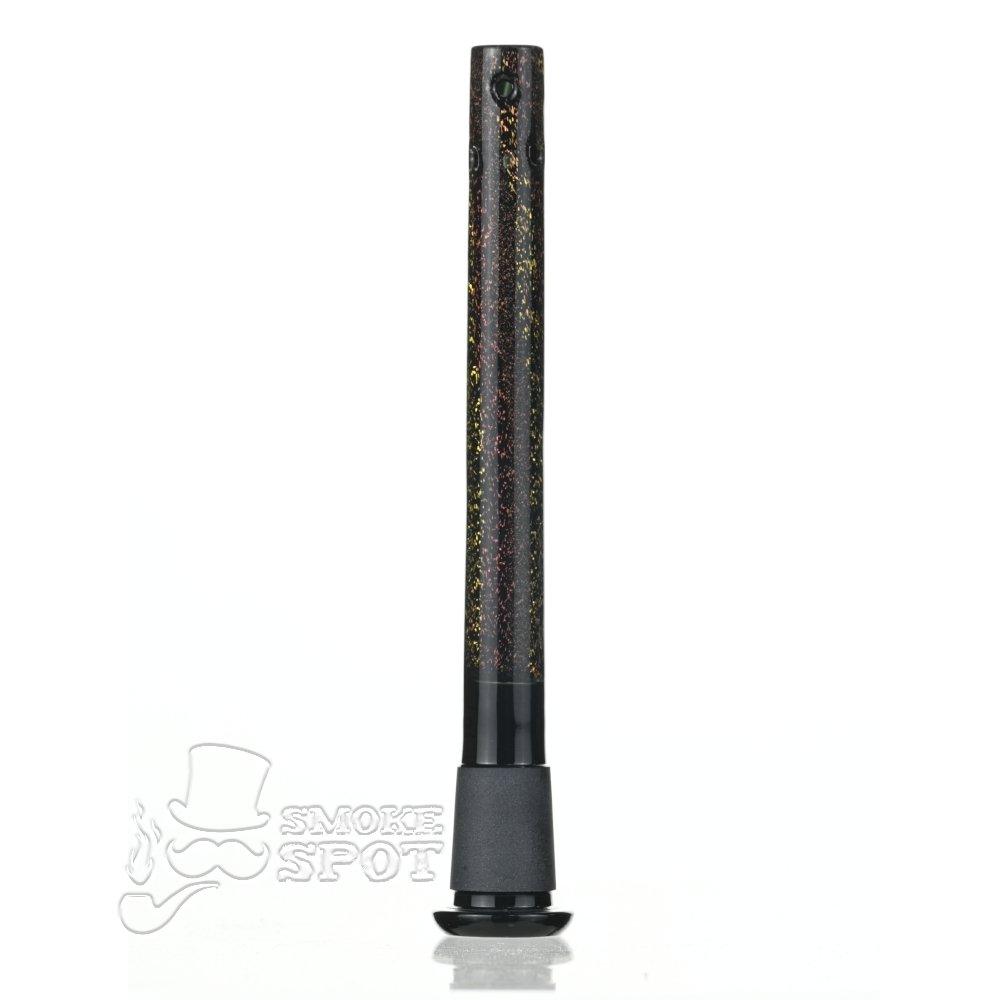 Dustin Dustorm Black Yellow & Red Dichro downstem #22 - Smoke Spot Smoke Shop