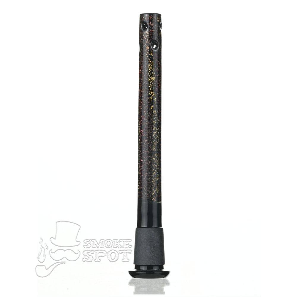 Dustin Dustorm Black Yellow & Red Dichro downstem #22 - Smoke Spot Smoke Shop