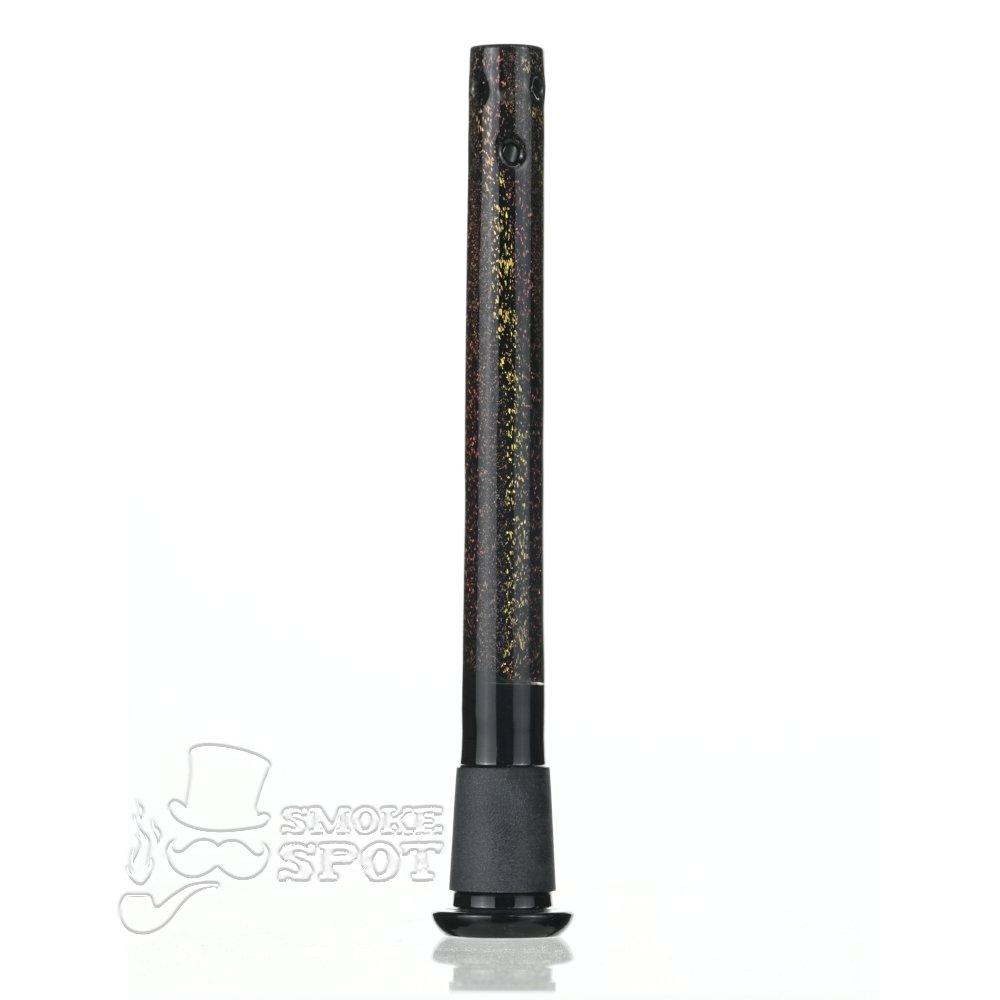 Dustin Dustorm Black Yellow & Red Dichro downstem #22 - Smoke Spot Smoke Shop