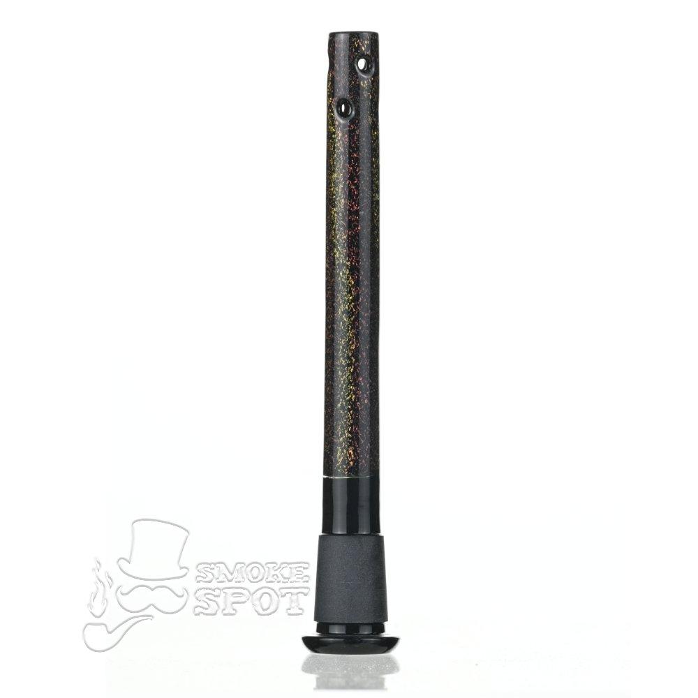 Dustin Dustorm Black Yellow & Red Dichro downstem #22 - Smoke Spot Smoke Shop
