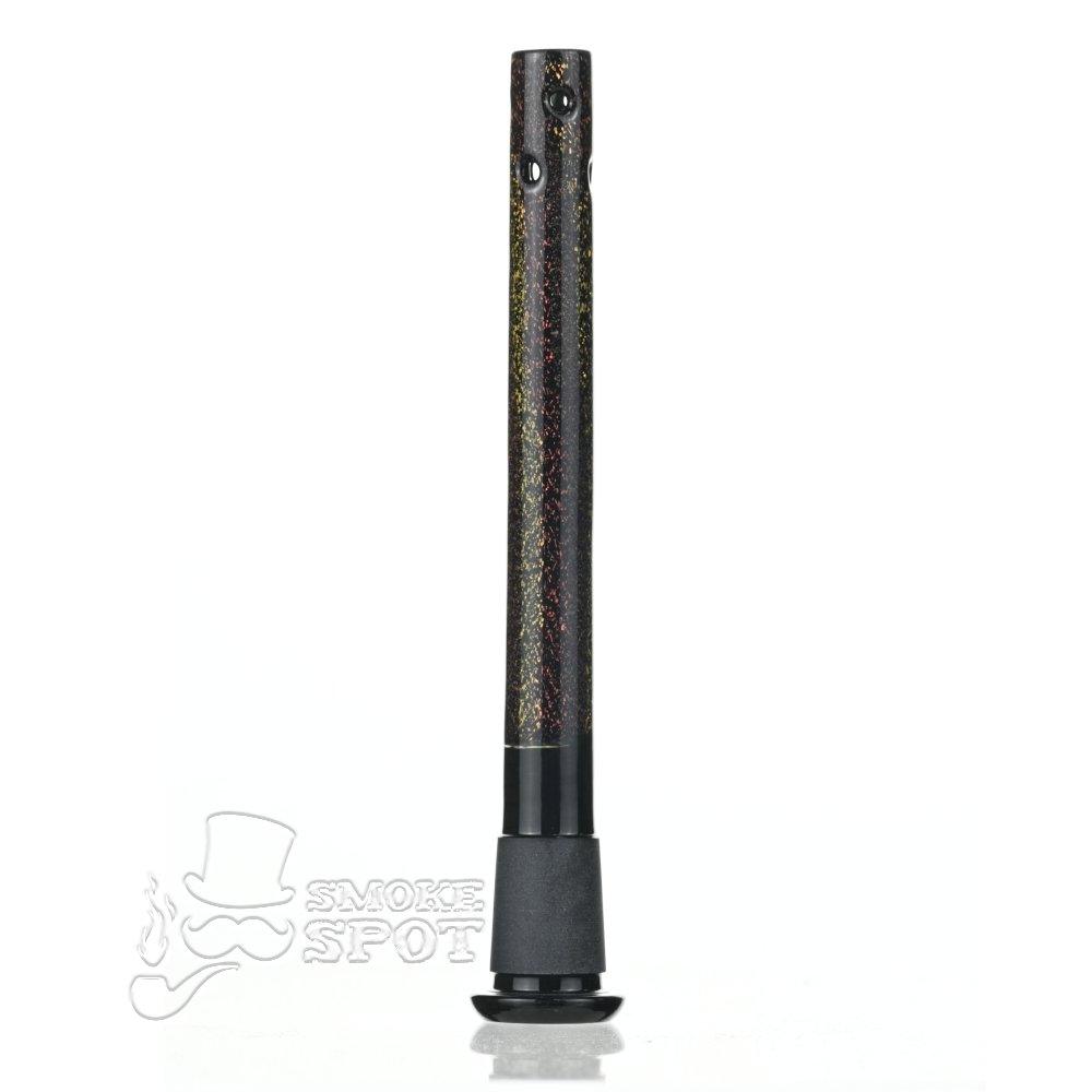 Dustin Dustorm Black Yellow & Red Dichro downstem #22 - Smoke Spot Smoke Shop