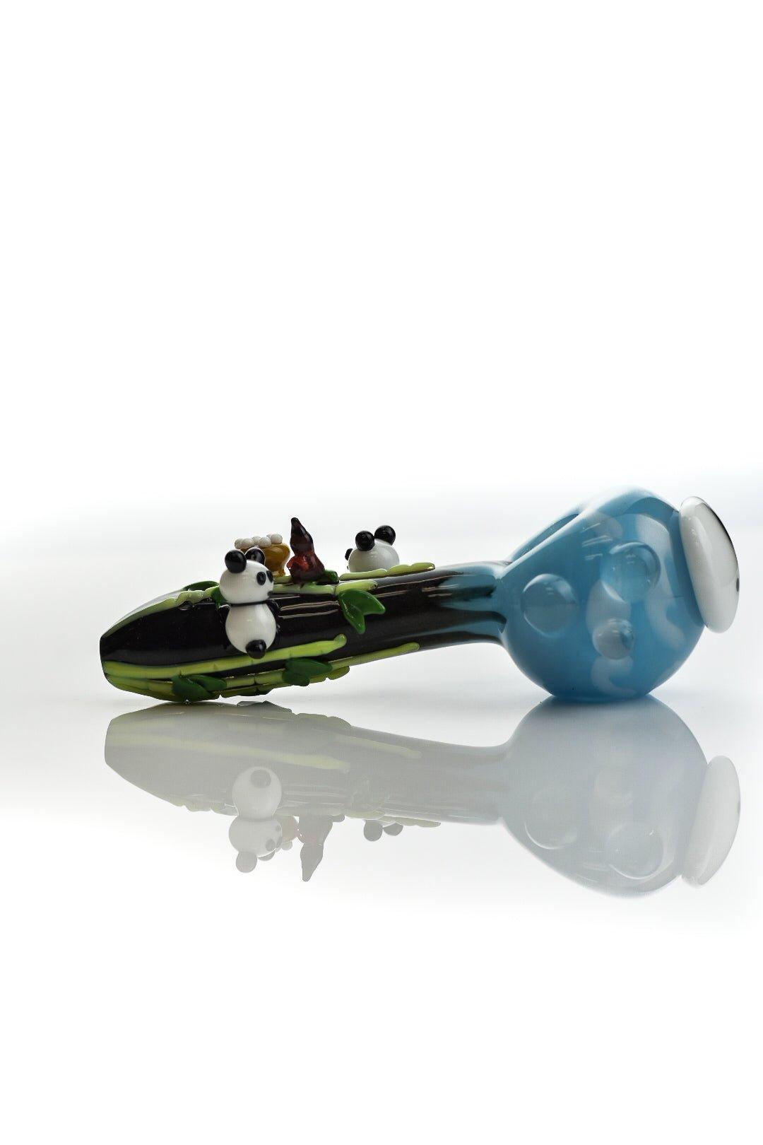 Empire Glassworks Dry pipe climbing pandas - Smoke Spot Smoke Shop