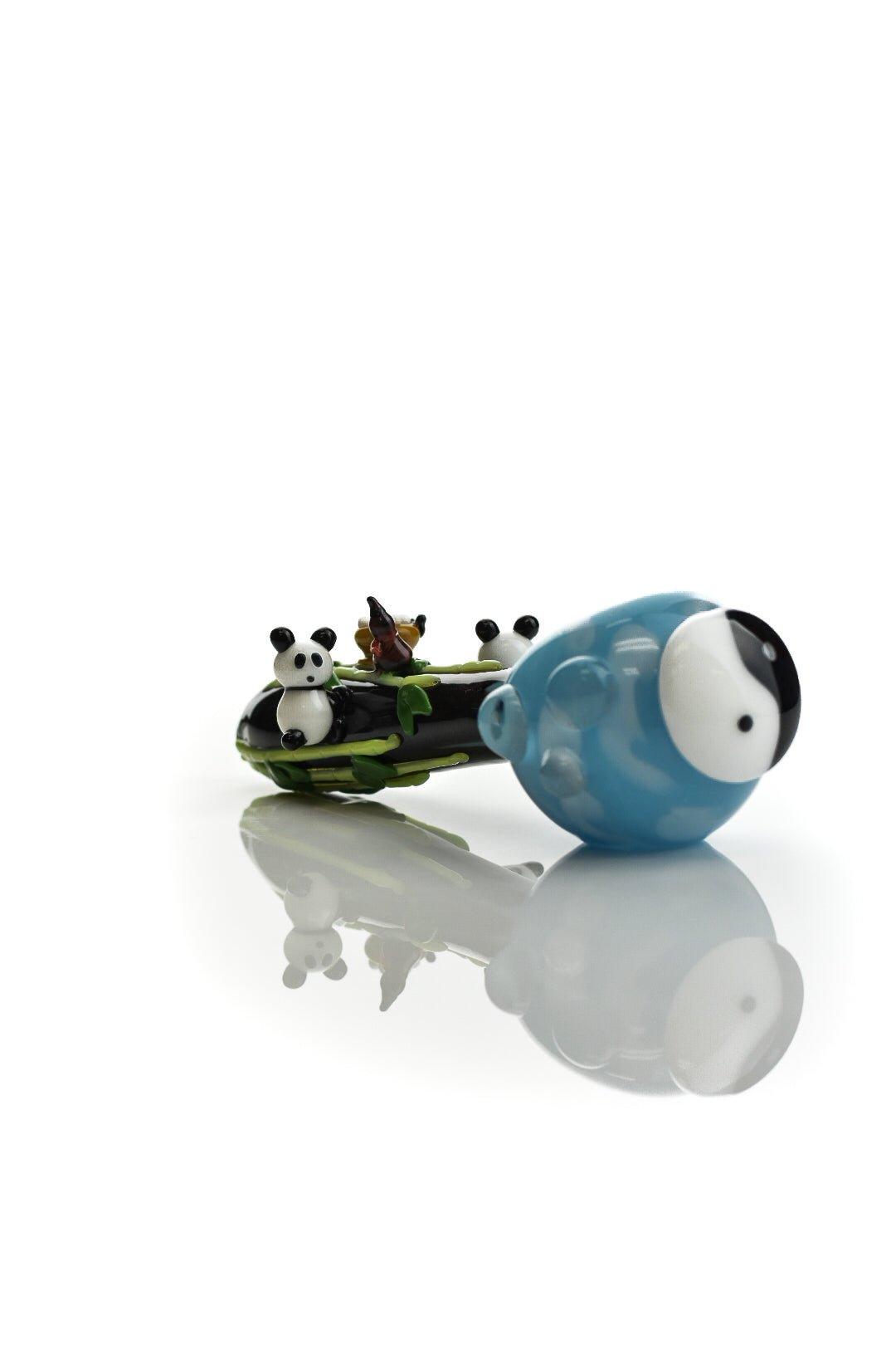 Empire Glassworks Dry pipe climbing pandas - Smoke Spot Smoke Shop