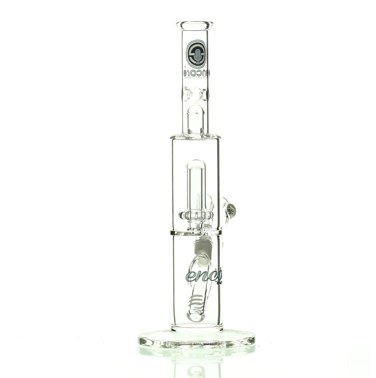 ENCORE 10" STRAIGHT TUBE W/SHOWERHEAD BLUE - Smoke Spot Smoke Shop
