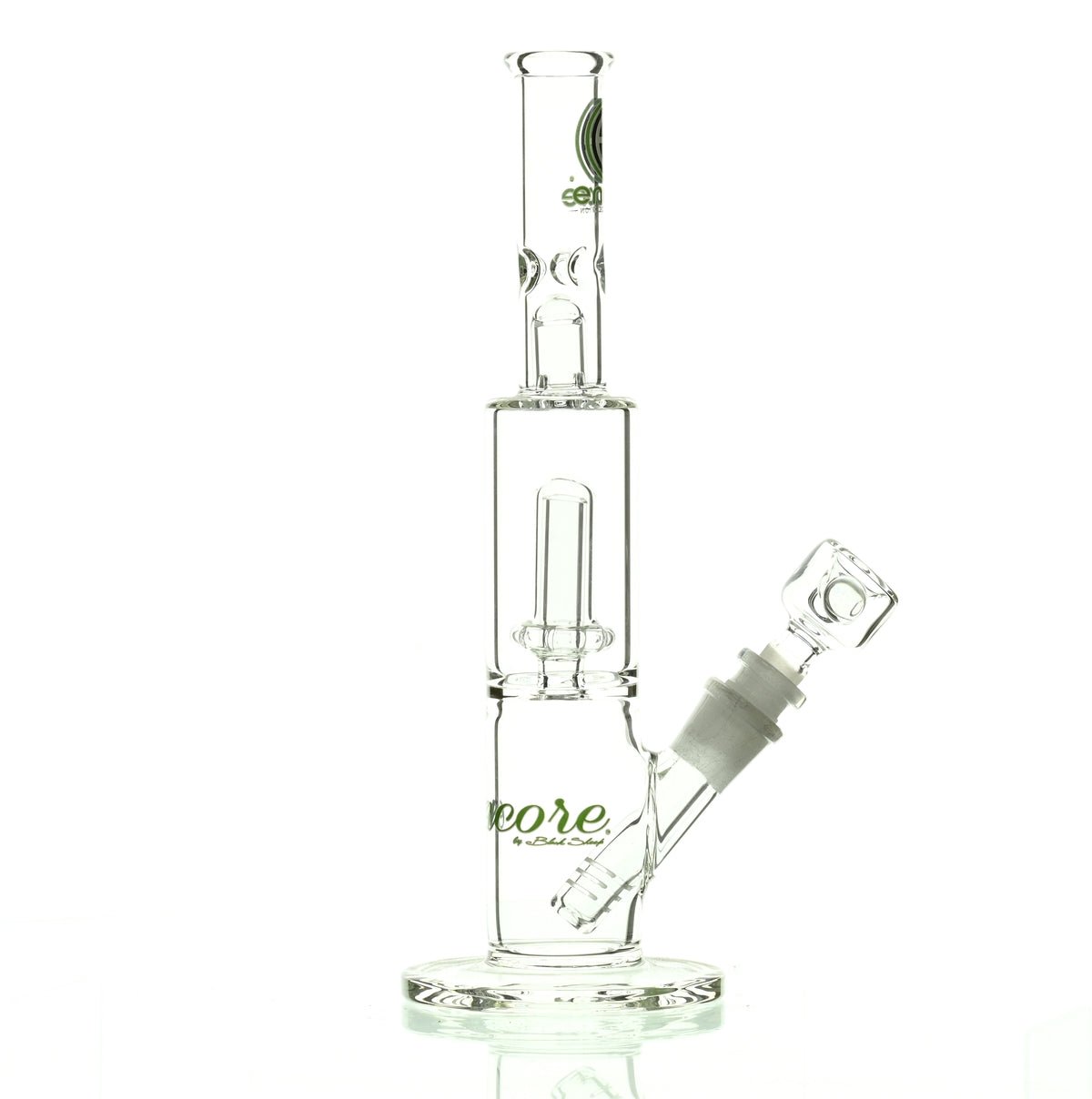 ENCORE 10" STRAIGHT TUBE W/SHOWERHEAD GREEN - Smoke Spot Smoke Shop