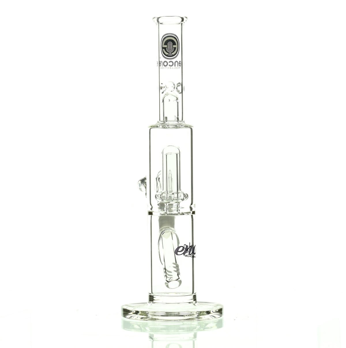 ENCORE 10" STRAIGHT TUBE W/SHOWERHEAD PURPLE - Smoke Spot Smoke Shop