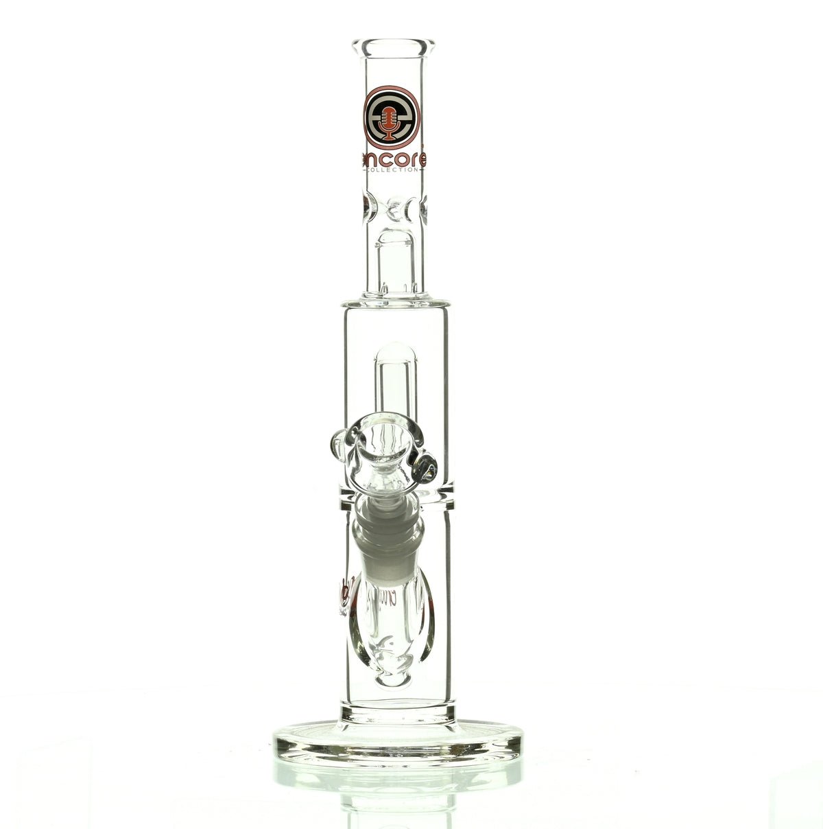 ENCORE 10" STRAIGHT TUBE W/SHOWERHEAD RED - Smoke Spot Smoke Shop