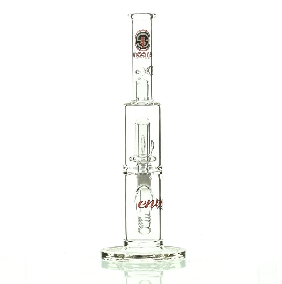 ENCORE 10" STRAIGHT TUBE W/SHOWERHEAD RED - Smoke Spot Smoke Shop