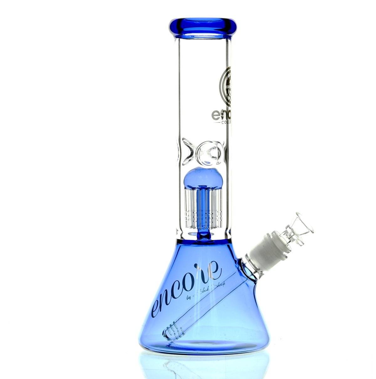 ENCORE 12" BEAKER W/TREE PERC BLUE - Smoke Spot Smoke Shop