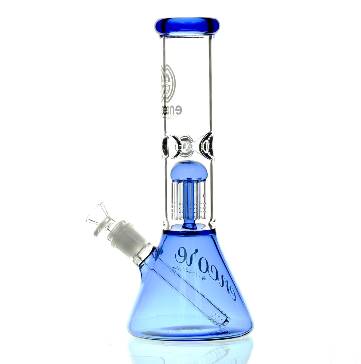 ENCORE 12" BEAKER W/TREE PERC BLUE - Smoke Spot Smoke Shop