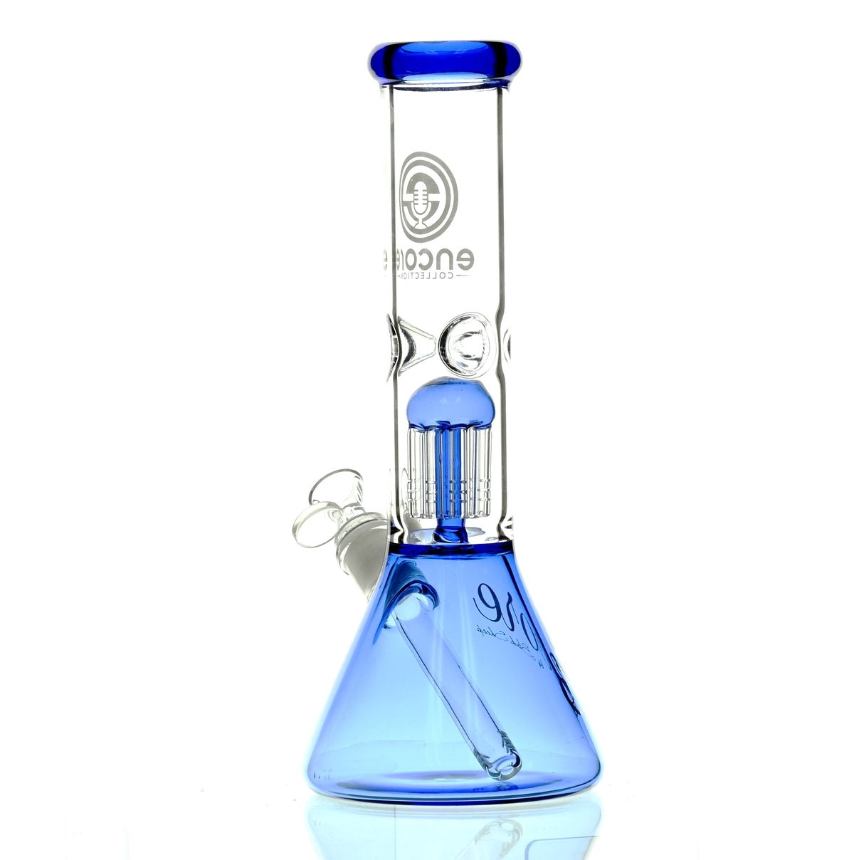 ENCORE 12" BEAKER W/TREE PERC BLUE - Smoke Spot Smoke Shop