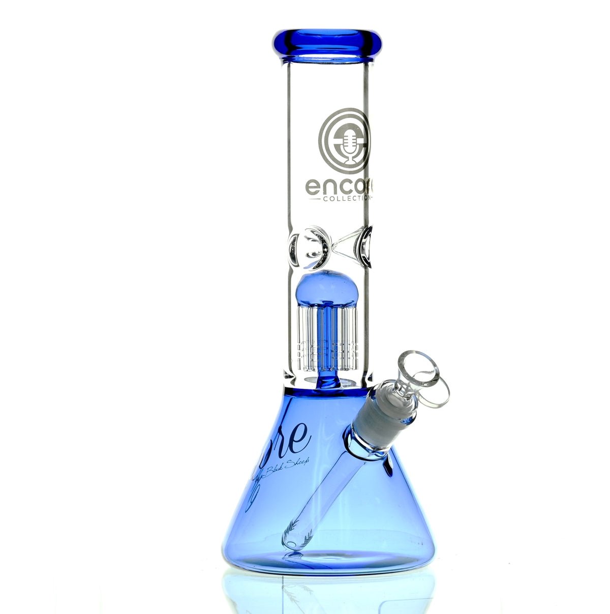 ENCORE 12" BEAKER W/TREE PERC BLUE - Smoke Spot Smoke Shop
