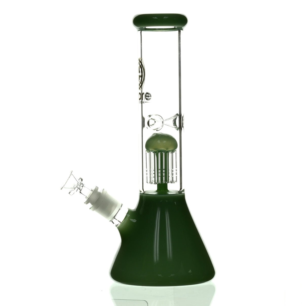 ENCORE 12" BEAKER W/TREE PERC MILKY GREEN - Smoke Spot Smoke Shop