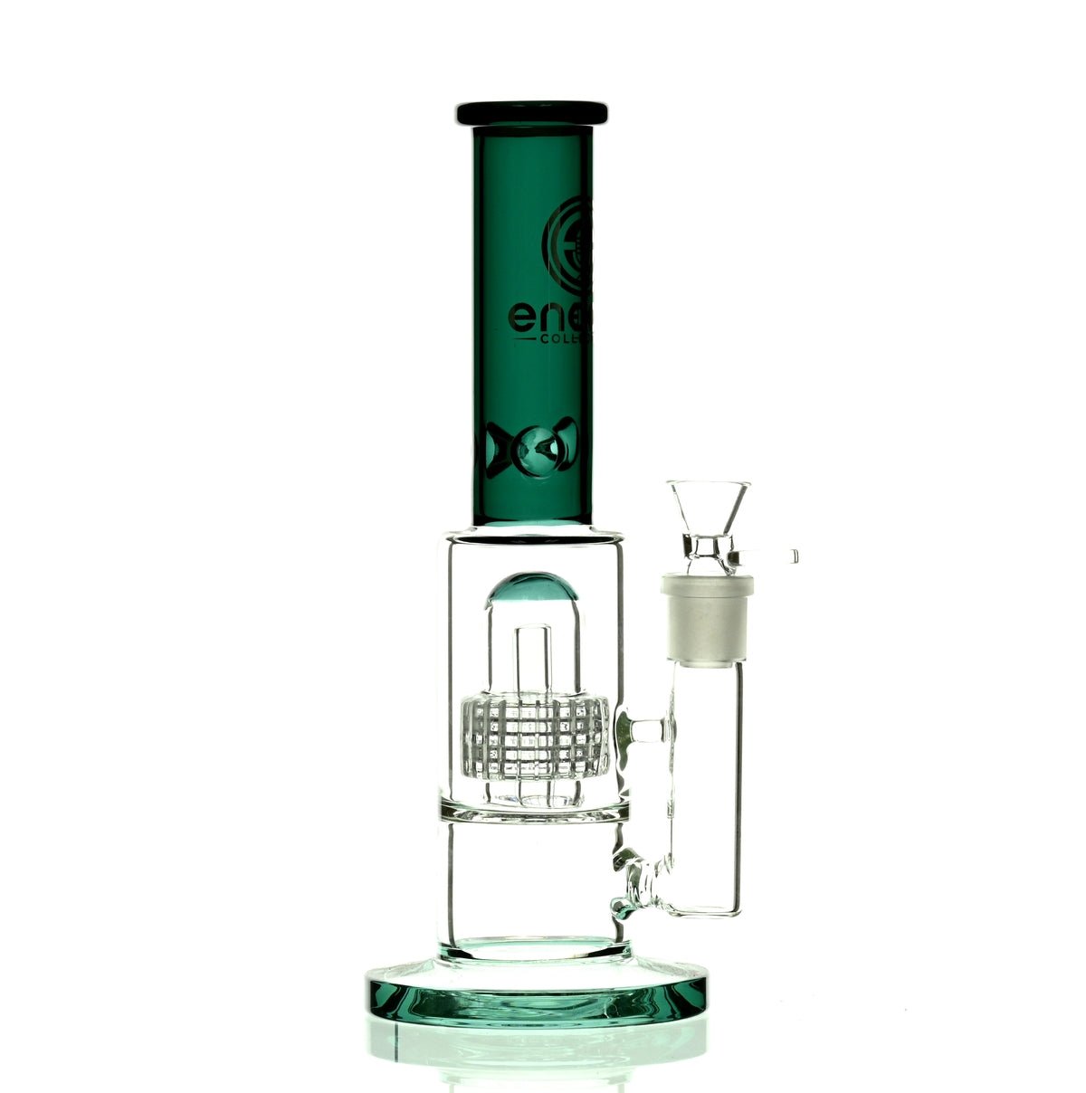 ENCORE 12" METRIX SHOWERHEAD PERC DARK GREEN - Smoke Spot Smoke Shop